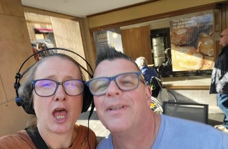 Mylène et Florian, souvenir d'il y a qques min ;-)