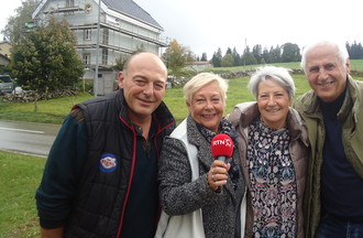 Nicolas Andri, organisateur de la fête du Cachot, Anouck l'épouse de Bernard