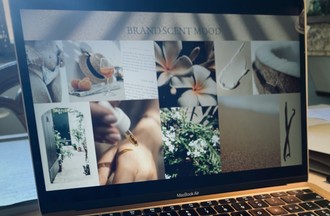 Planche d'inspiration pour la création d'un parfum
