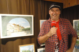 Cédric le gagnant du jeu sur la peinture