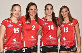 Lara Gerber (15), Mojca Pene (2), Josefina Fernandez (14) et Elise Boillat (13)