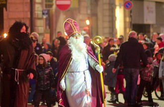 Fête de la St-Nicolas à La Chaux-de-Fonds.