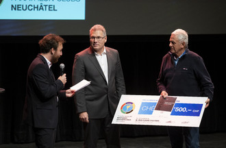 Mérite sportif neuchâtelois : remise des titres à Cernier. Cernier, le 7 décembre 2022. Photo : Lucas Vuitel.