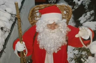 Notre Père Noël lors de sa tournée du 24 décembre