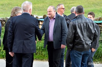 Cérémonie officielle pour l'élection de Pierre-Alain Schnegg. 