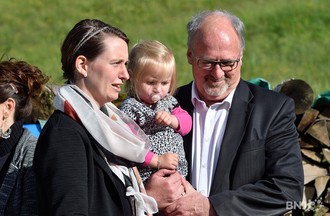 Cérémonie officielle pour l'élection de Pierre-Alain Schnegg. 