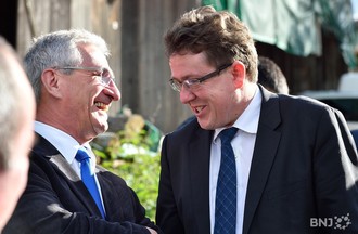 Cérémonie officielle pour l'élection de Pierre-Alain Schnegg. 