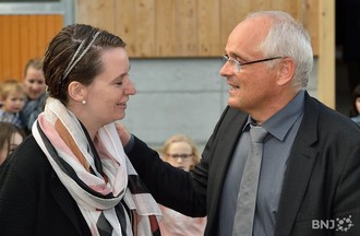 Cérémonie officielle pour l'élection de Pierre-Alain Schnegg. 