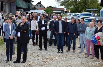 Cérémonie officielle pour l'élection de Pierre-Alain Schnegg. 