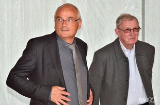 Cérémonie officielle pour l'élection de Pierre-Alain Schnegg. 