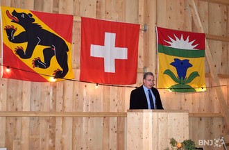 Cérémonie officielle pour l'élection de Pierre-Alain Schnegg. 