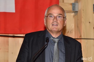 Cérémonie officielle pour l'élection de Pierre-Alain Schnegg. 