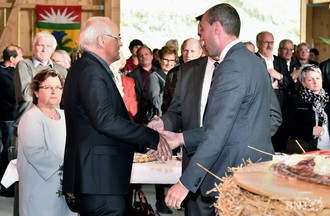 Cérémonie officielle pour l'élection de Pierre-Alain Schnegg. 