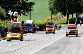 Le Tour de France à La Clusette, entre le Vallon et le Littoral neuchâtelois.
