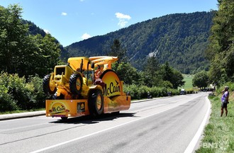 Le Tour de France à La Clusette, entre le Vallon et le Littoral neuchâtelois.