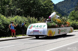 Le Tour de France à La Clusette, entre le Vallon et le Littoral neuchâtelois.