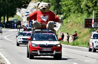 Le Tour de France à La Clusette, entre le Vallon et le Littoral neuchâtelois.