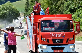 Le Tour de France à La Clusette, entre le Vallon et le Littoral neuchâtelois.