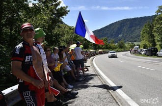 Le Tour de France à La Clusette, entre le Vallon et le Littoral neuchâtelois.