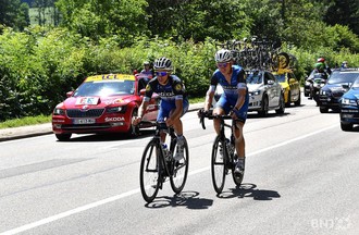 Le Tour de France à La Clusette, entre le Vallon et le Littoral neuchâtelois.