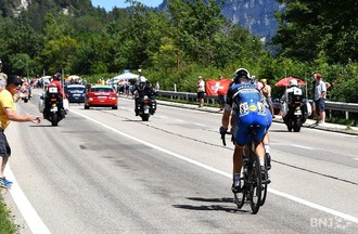 Le Tour de France à La Clusette, entre le Vallon et le Littoral neuchâtelois.