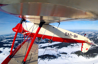 Le Bücker piloté par Patrick Guerne