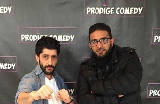 Karim et l'humoriste français Noman Hosni