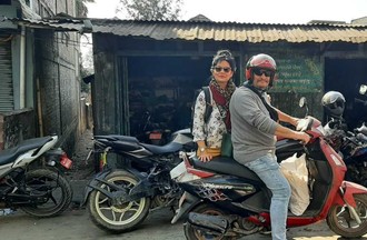 Usha et son mari 