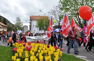 Défilé du 1er mai à Moutier
