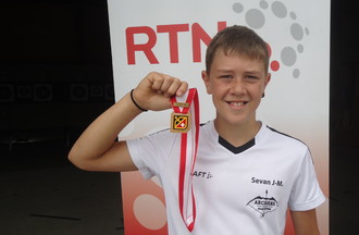 Sevan Jean-Mairet champion suisse arc à poulies cat-U13