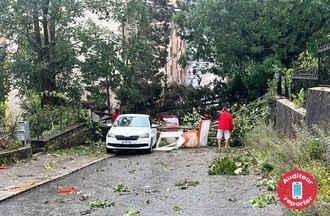 Les dégats causés par l'orage à La Chaux-de-Fonds