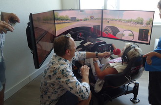 Simulateur sur un circuit italien