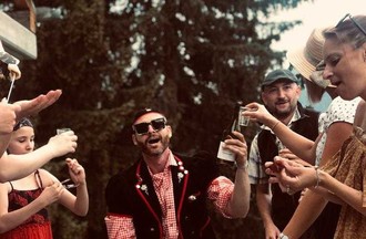 Lors du tournage du clip Cheese