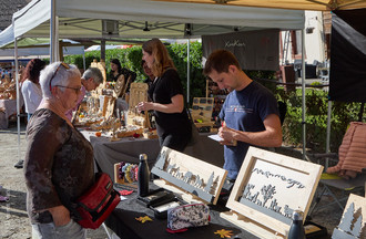 Marché d'automne de Champoz, octobre 2023. (Photo : David Carnal).  