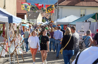 Marché d'automne de Champoz, octobre 2023. (Photo : David Carnal). 