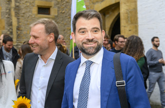 Le conseiller national PLR réélu Damien Cottier.