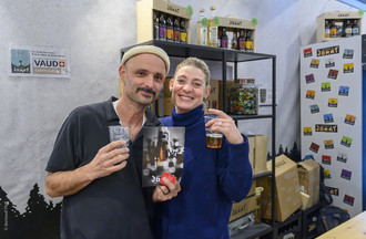 Le comptoir Broyard à Payerne. (Photo: Bertrand Pfaff)