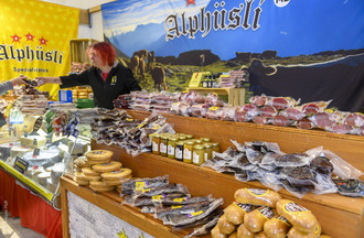 Le comptoir Broyard à Payerne. (Photo: Bertrand Pfaff)