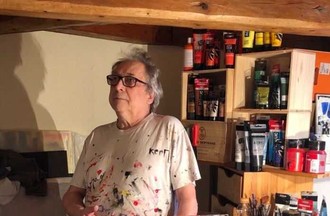 Didier dans son atelier