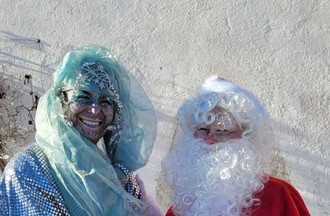Photo de Diane, La Dame Blanche et Le Père Noël