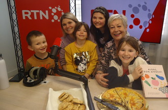Timothé, Célestine, Margaux et Juliette les enfants d'Héloïse