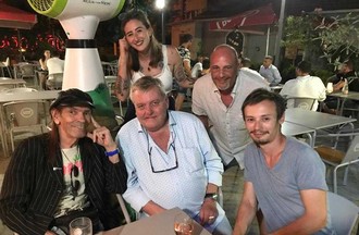 Jessie avec Christian, Thierry Meury et son papa Bernie Constantin