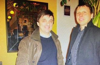 Merci à Daniel Favre pour cette photo avec Pierre Aucaigne
