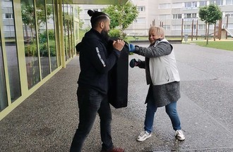 Le défi de Florian a été relevé, je devais boxer