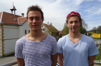 Gaspar et Jules Cuenot, les champions suisses de biathlon
