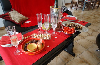 L'apéro préparé par Lucia