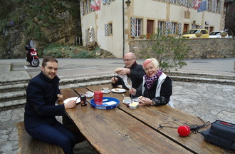 Le défi de Florian a été relevé, nous devions prendre le petit déjeuner