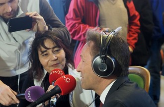 Alain Ribaux interrogé par Sarah Massy.