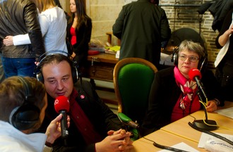 Jean-Nath Karakash et Monika Maire-Hefti interrogés par Adrien Juvet.