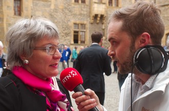 Monka Maire-Hefti interrogée par Adrien Juvet.